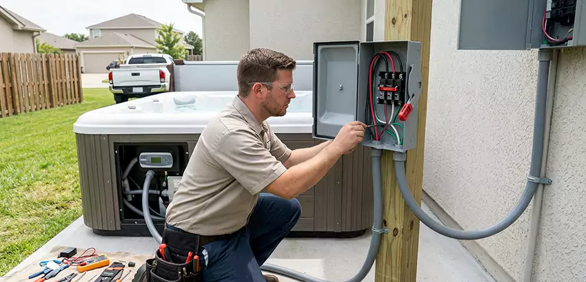 Outdoor Hot Tub Electrical Installation in Deland